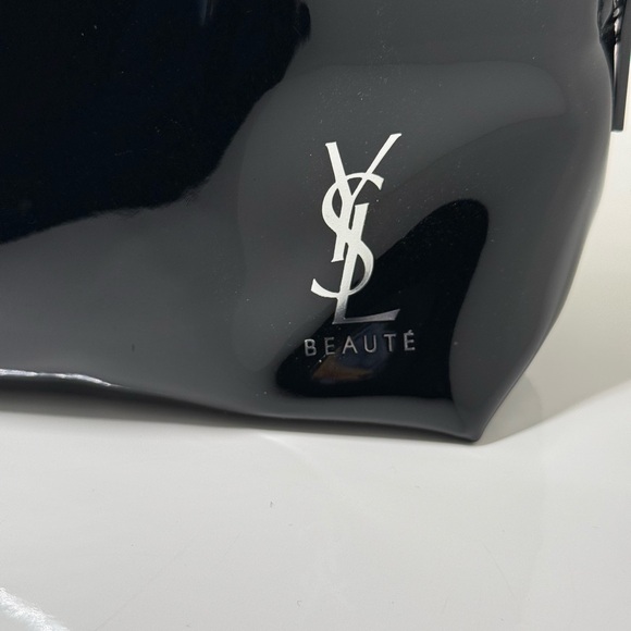 NWOT YSL BEAUTE BLACK MAKEUP POUCH WITH YSL MAKEUP - Picture 3 of 6